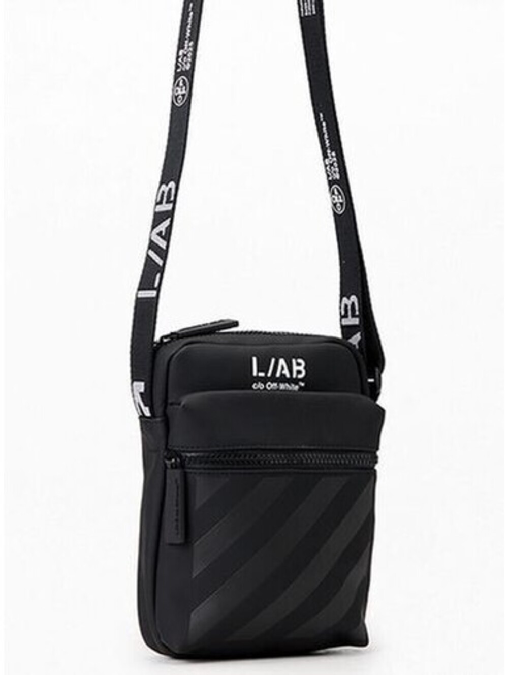 L/AB c/o Off-White Daybreaker Crossbody Bag Sling Black LAB0056BLCK NEW NWT